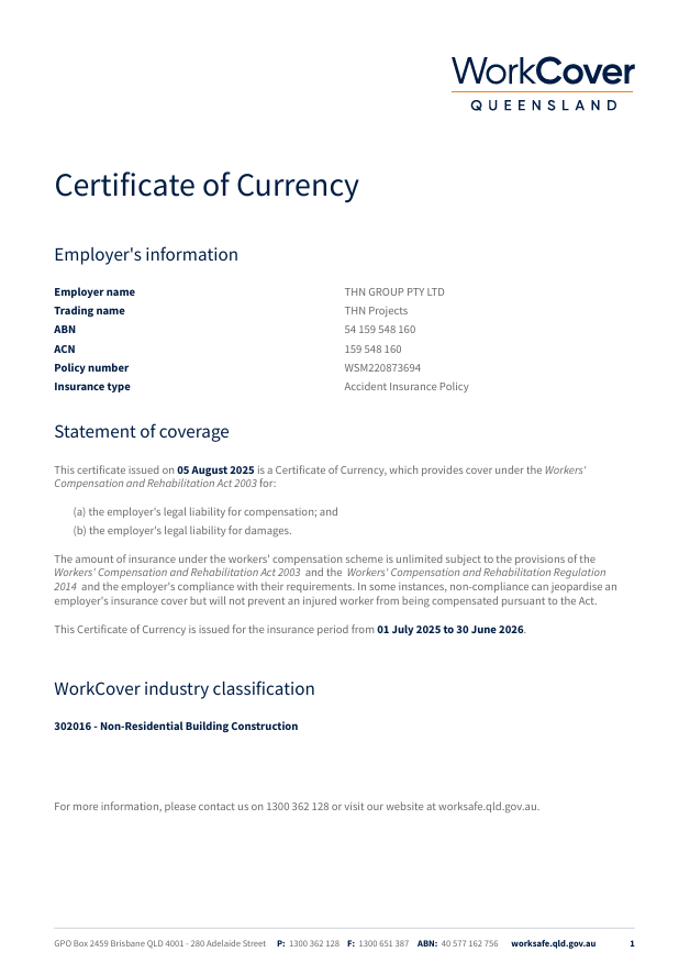 Certificate Of Currency - MECON Insurance