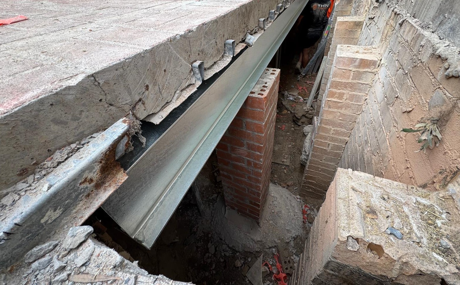 Strip Drain Installation on a Suspended Slab